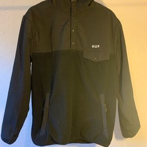 Huf black jacket, great condition! size small. hardly worn.